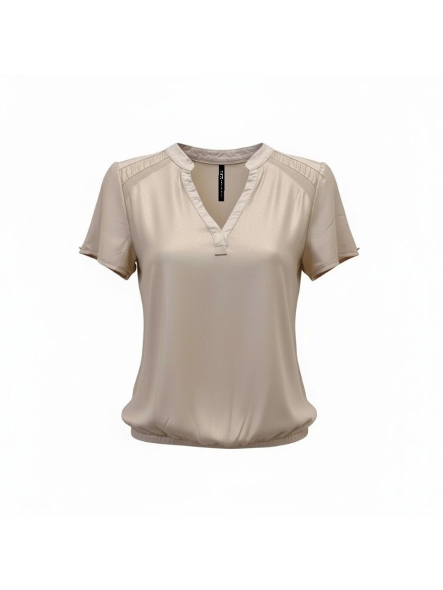 ZIP73 Top Leather V Champagne Glow 255-Champagne