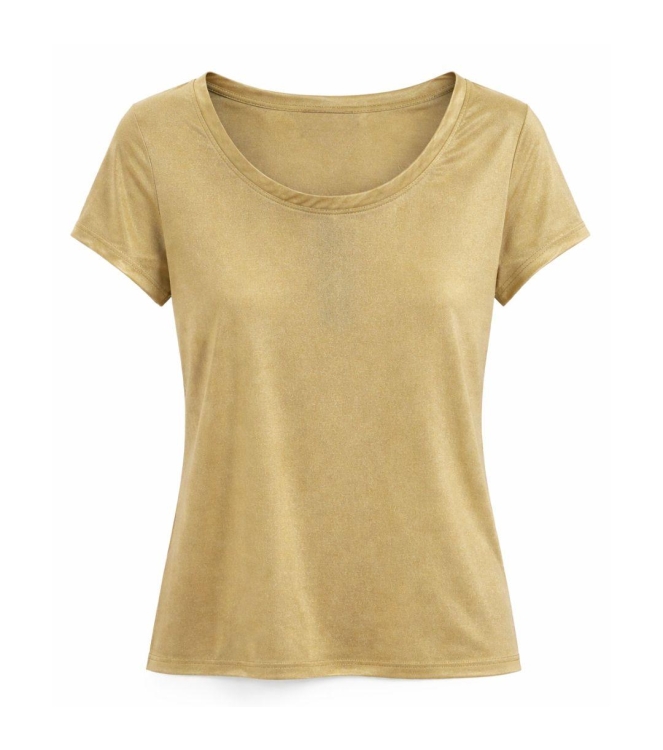 ZIP73 Basic Shirt Gold Glitter 710-Gold