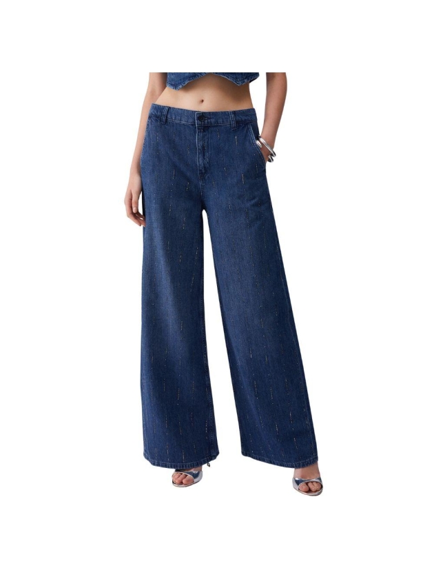 Liu Jo PANT.FLARE STRASS REG.W. 78033