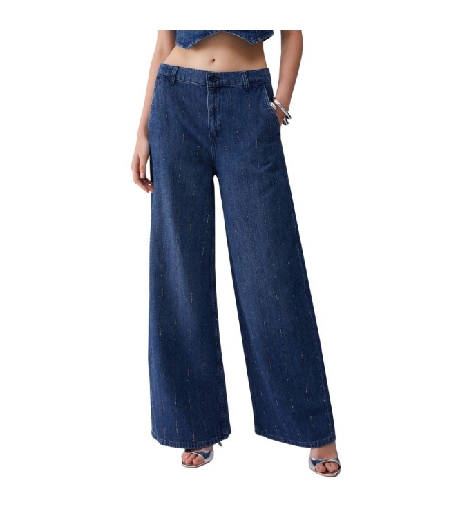 Liu Jo PANT.FLARE STRASS REG.W. 78033