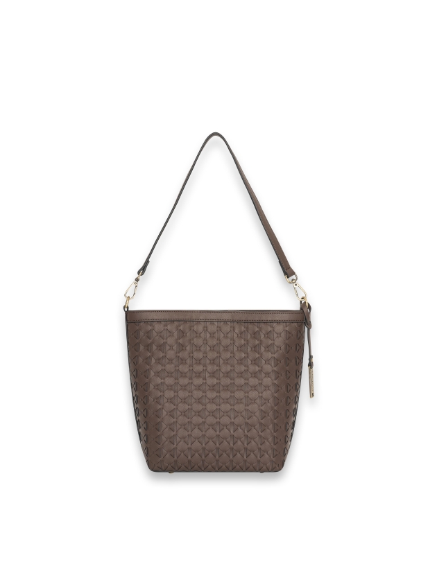 Bulaggi Woven Bucket 23 Donker bruin