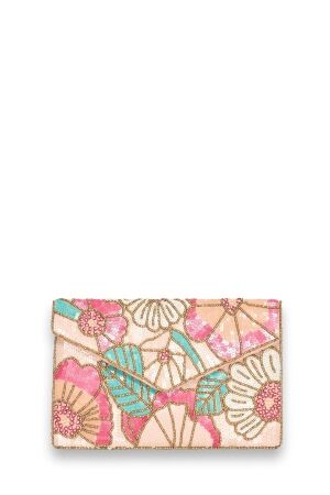 Bulaggi Flowers clutch 64 Fuchsia