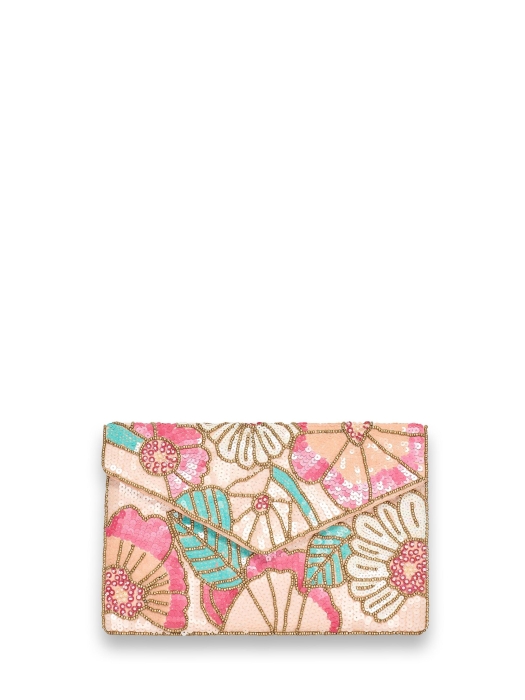 Bulaggi Flowers clutch 64 Fuchsia