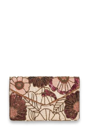 Bulaggi Flowers clutch 23 Donker bruin