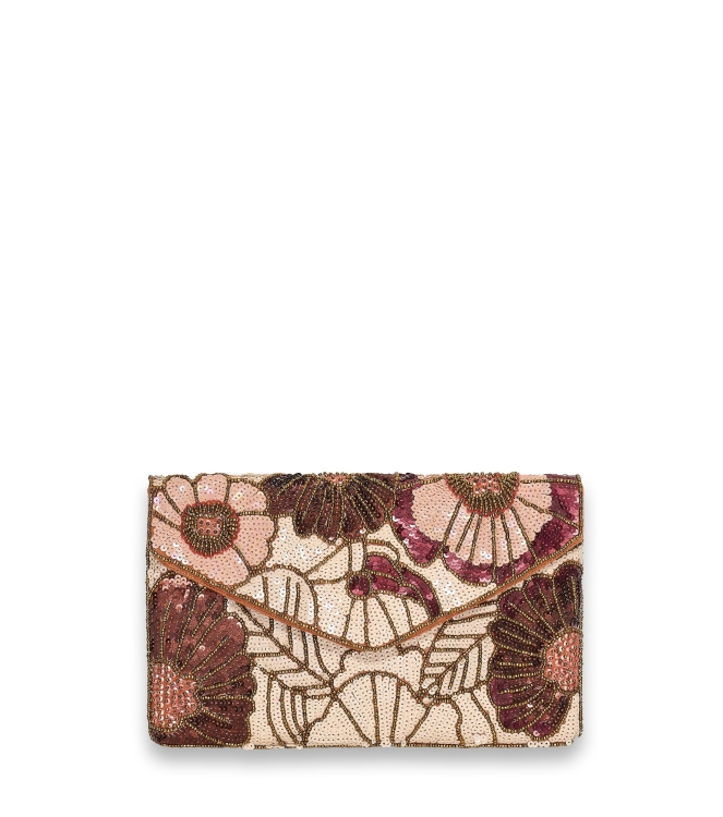 Bulaggi Flowers clutch 23 Donker bruin