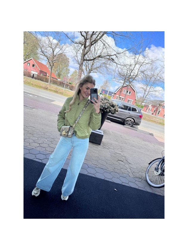 Covered Jacket GINA 0522 Pale green