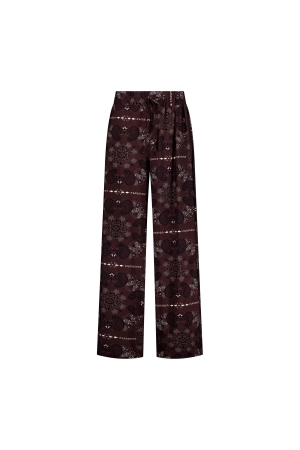 Studio Anneloes Grace paisley trousers 8714 espresso/kit
