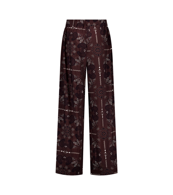 Studio Anneloes Grace paisley trousers 8714 espresso/kit