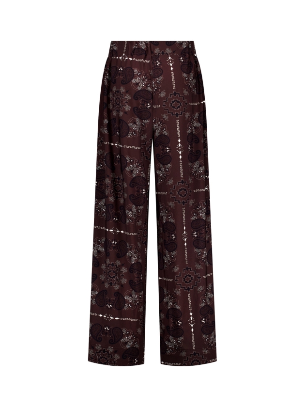 Studio Anneloes Grace paisley trousers 8714 espresso/kit
