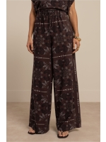 Studio Anneloes Grace paisley trousers 8714 espresso/kit