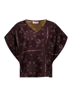 Studio Anneloes Renske paisley top 8714 espresso/kit