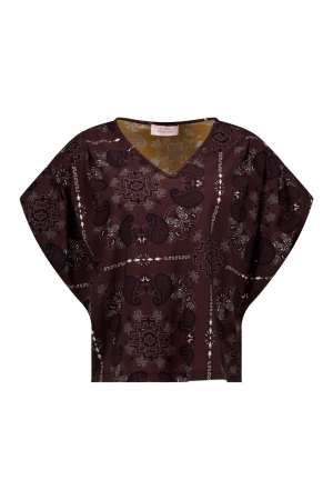 Studio Anneloes Renske paisley top 8714 espresso/kit