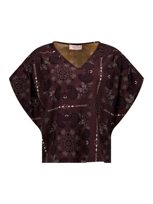 Studio Anneloes Renske paisley top 8714 espresso/kit