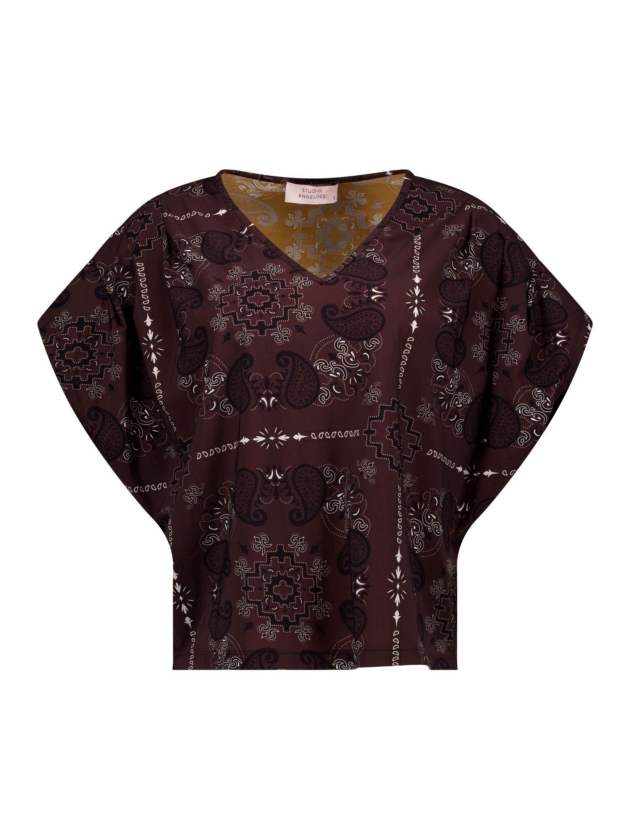 Studio Anneloes Renske paisley top 8714 espresso/kit