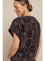 Studio Anneloes Renske paisley top 8714 espresso/kit