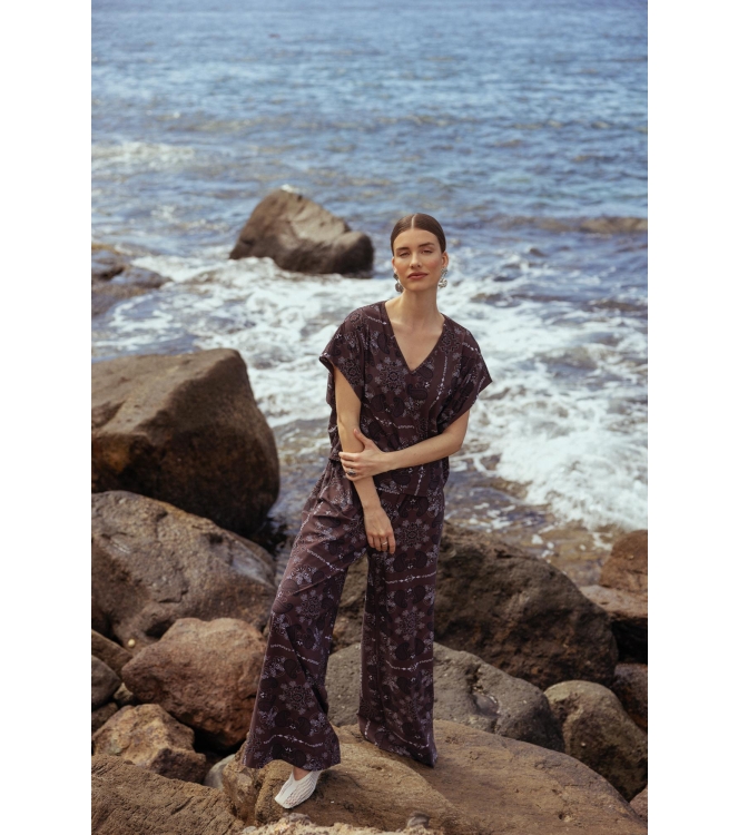 Studio Anneloes Renske paisley top 8714 espresso/kit