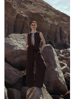 Studio Anneloes Grace linen trousers 8700 espresso