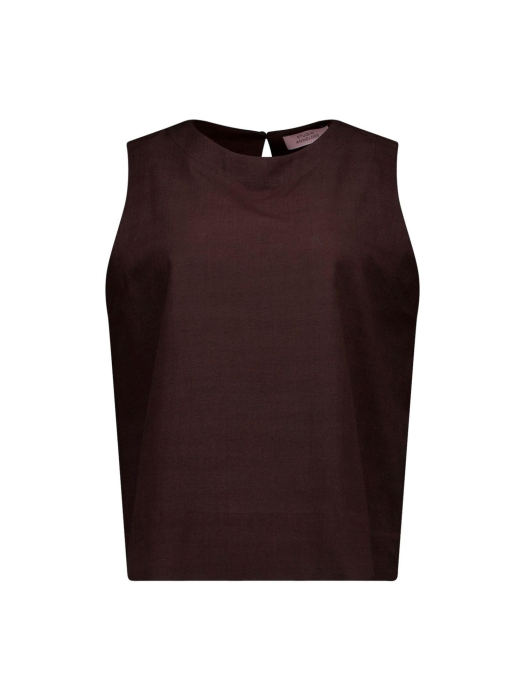 Studio Anneloes Gilian linen top 8700 espresso