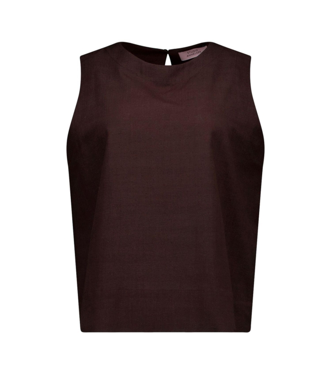Studio Anneloes Gilian linen top 8700 espresso