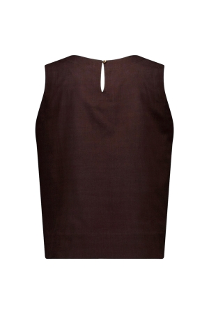 Studio Anneloes Gilian linen top 8700 espresso