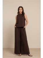 Studio Anneloes Gilian linen top 8700 espresso