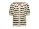 Studio Anneloes Yara stripe cardigan 1787 ecru/espresso