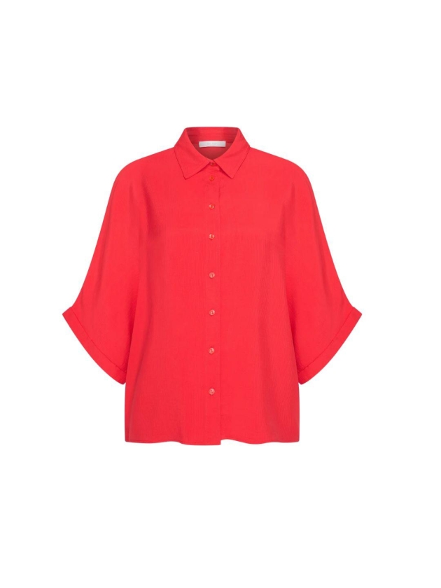 By-Bar Amsterdam sunny satin stripe blouse 1318-lollipop
