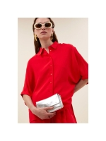 By-Bar Amsterdam sunny satin stripe blouse 1318-lollipop