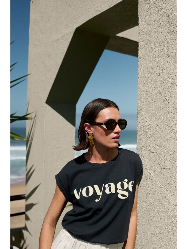 By-Bar Amsterdam tobi voyage top 861-jet black
