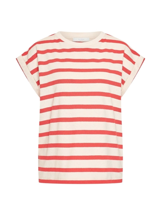 By-Bar Amsterdam tobi stripe top 1323-poppy red stripe