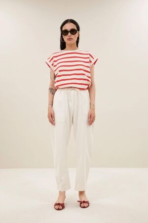 By-Bar Amsterdam tobi stripe top 1323-poppy red stripe