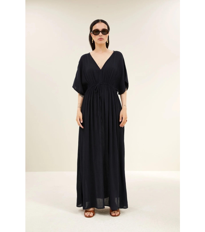 By-Bar Amsterdam long dress 1630-captain blue