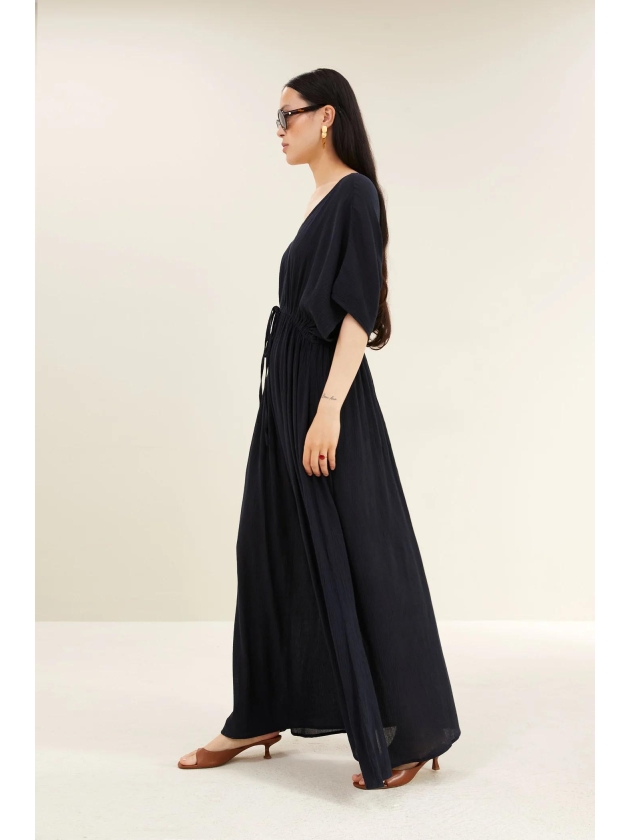 By-Bar Amsterdam long dress 1630-captain blue