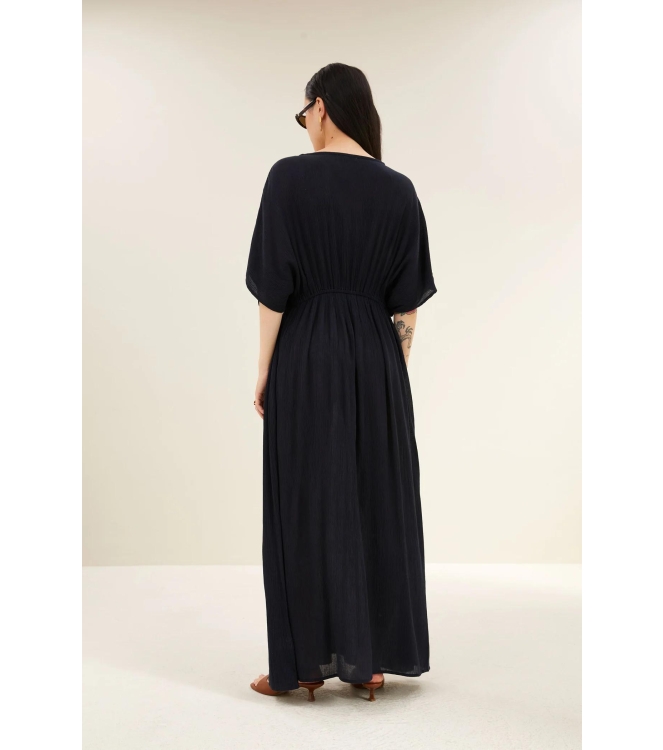 By-Bar Amsterdam long dress 1630-captain blue