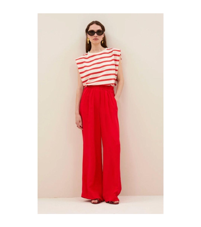 By-Bar Amsterdam benji satin stripe pants 1318-lollipop