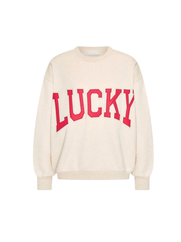 By-Bar Amsterdam bibi lucky patchwork sweater 826-oyster melee