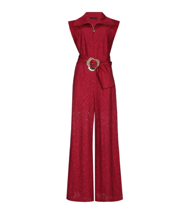 Caroline Biss Jumpsuit Dark Red
