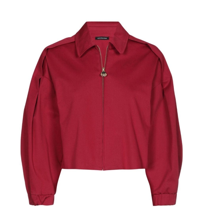 Caroline Biss Blouson Dark Red