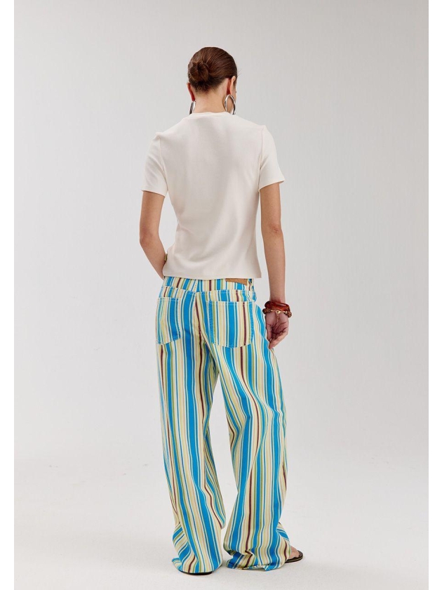 Harper and Yve MAYRA-PA 1288 multi stripe blue