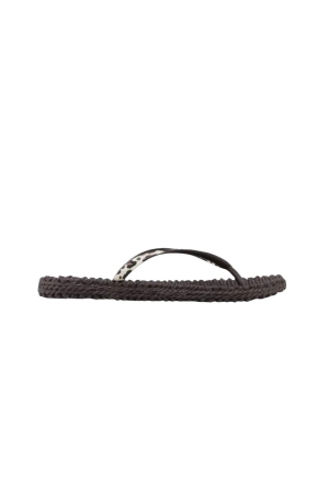 Ilse Jacobsen Flip-Flops 263 Brown panthera print