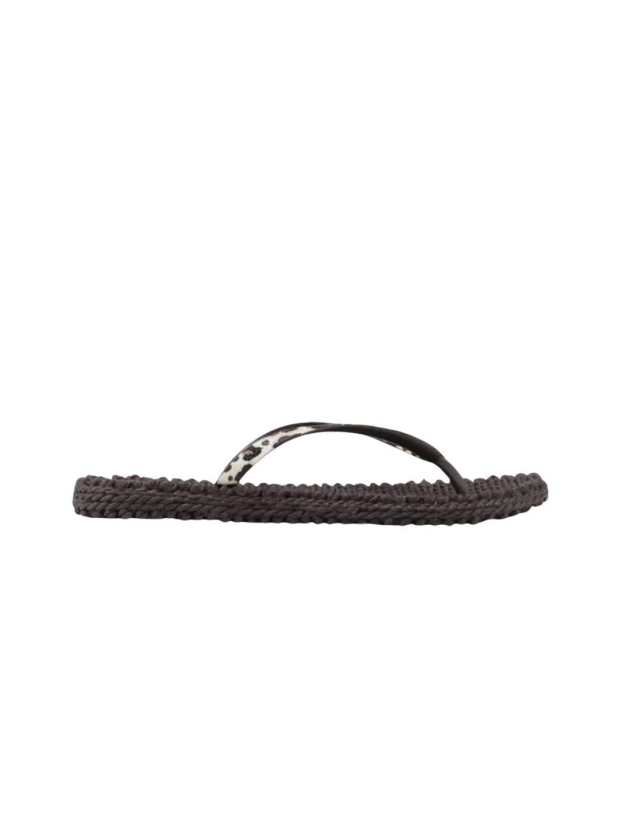 Ilse Jacobsen Flip-Flops 263 Brown panthera print
