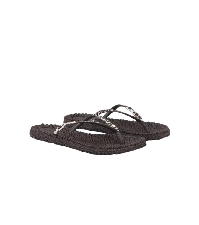 Ilse Jacobsen Flip-Flops 263 Brown panthera print