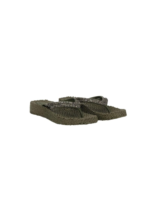 Ilse Jacobsen Flip Flop on platform sole 410 Army