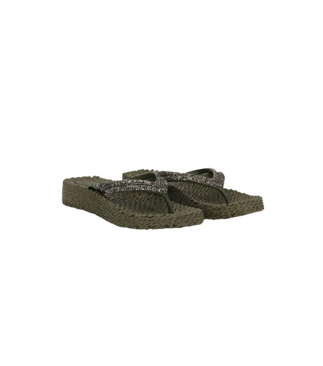 Ilse Jacobsen Flip Flop on platform sole 410 Army
