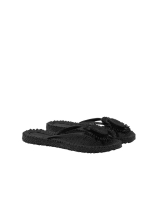 Ilse Jacobsen Flip flop with flower 001 Black