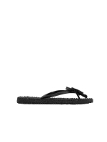 Ilse Jacobsen Flip flop with flower 001 Black