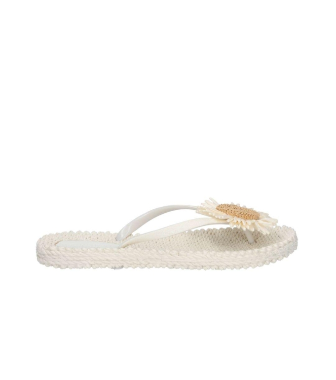 Ilse Jacobsen Flip flop with flower 120 Creme