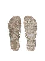 Ilse Jacobsen Flip flops with flowers 780 Platin