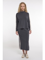 Rino en Pelle Pullover with high neck 10175 dark navy