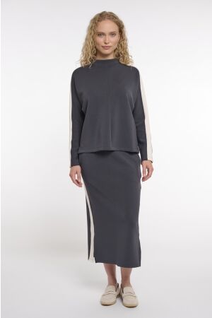 Rino en Pelle Pullover with high neck 10175 dark navy